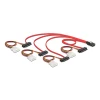 כבל Mini SAS SFF-8087 ל- power + SAS SFF-8482 x 4 ז/ז DELOCK | 83059 | 4K