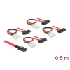 כבל Mini SAS SFF-8087 ל- power + SAS SFF-8482 x 4 ז/ז DELOCK | 83059 | 4K