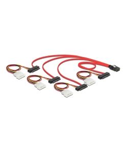 כבל Mini SAS SFF-8087 ל- power + SAS SFF-8482 x 4 ז/ז DELOCK | 83146 | 4K