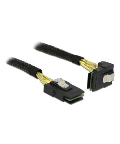 כבל Mini SAS SFF-8087 צד אחד בזווית 90° ז/ז DELOCK | 83642 | 4K