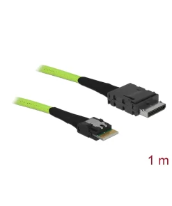 כבל OCuLink PCIe SFF-8611 ל- Slim SAS SFF-8654 4i ז/ז DELOCK | 85755 | 4K