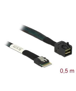 כבל Slim SAS SFF-8654 4i ל- Mini SAS HD SFF-8643 ז/ז DELOCK | 85081 | 4K