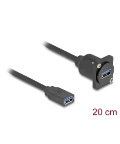 כבל USB 5Gbps להתקנה בפאנל מסדרה D נ/נ DELOCK | 87983
