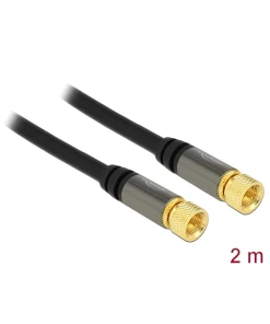 כבל אנטנה F Plug RG-6U זז DELOCK 88919 4K