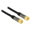 כבל אנטנה F Plug RG-6/U ז/ז DELOCK | 88920 | 4K