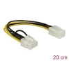 כבל חשמל PCI Express שקע 6 פינים לתקע 8 פינים ז/נ DELOCK | 83775 | 4K