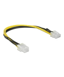 כבל חשמל PCI Express שקע 6 פינים לתקע 8 פינים ז/נ DELOCK | 83775 | 4K