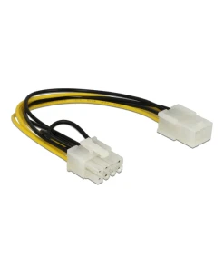 כבל חשמל PCI Express שקע 6 פינים לתקע 8 פינים ז/נ DELOCK | 85535 | 4K