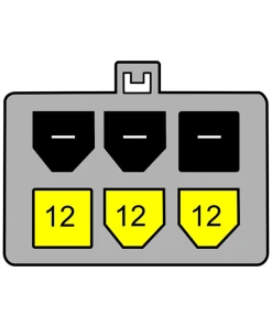 כבל חשמל PCI Express תקע 6 פינים ל- 2 x מולקס ז/ז DELOCK | 82315 | 4K