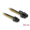 כבל חשמל PCI Express תקע 6 פינים לתקע 8 (6+2) פינים ז/נ DELOCK | 83004 | 4K