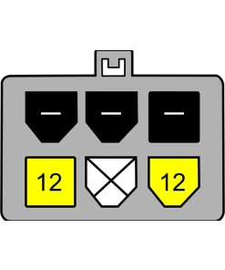 כבל חשמל PCI Express תקע 6 פינים לתקע SATA 15 pin ז/נ DELOCK | 82924 | 4K