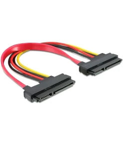 כבל חשמל ונתונים SATA 22 pin נ/נ DELOCK | 84406 | 4K