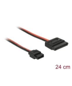 כבל חשמל שקע SATA 15 pin לשקע Slim SATA 6 pin נ/נ DELOCK | 84857 | 4K