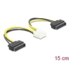 כבל חשמל תקע 8pin EPS ל- 2 SATA x ז/נ DELOCK | 83020 | 4K
