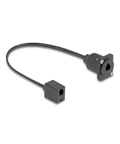 כבל טלפון RJ10 להתקנה בפאנל מסדרה D נ/נ DELOCK | 87969