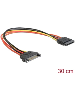 כבל מאריך חשמל SATA 15 pin ז/נ DELOCK | 60131 | 4K