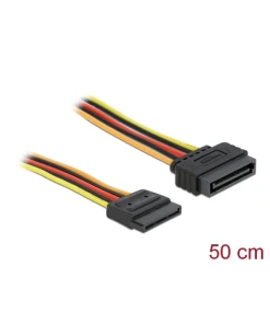 כבל מאריך חשמל SATA 15 pin ז/נ DELOCK | 60132 | 4K