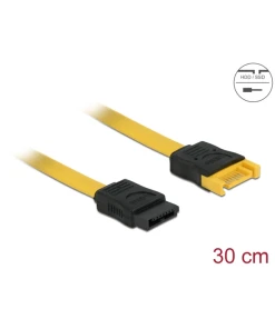 כבל מאריך נתונים SATA 6 Gb/s 7 pin ז/נ צבע צהוב ז/נ DELOCK | 82855 | 4K