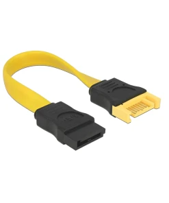 כבל מאריך נתונים SATA 6 Gb/s 7 pin ז/נ צבע צהוב ז/נ DELOCK | 83948 | 4K