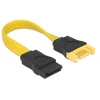 כבל מאריך נתונים SATA 6 Gb/s 7 pin צבע צהוב ז/נ DELOCK | 82856 | 4K