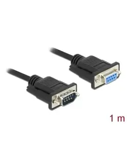 כבל מאריך סריאלי מוצלב Serial D-Sub RS-232 Null modem עם מחברים קומפקטיים ז/נ DELOCK | 86615 | 4K