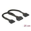 כבל מפצל חשמל תקע SATA 15 pin ל- 2 SATA x נ/נ DELOCK | 60135 | 4K