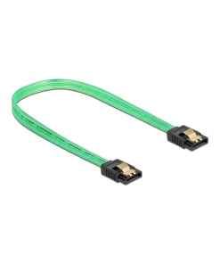 כבל נתונים SATA 6 Gb/s 7 pin זוהר UV צבע ירוק נ/נ DELOCK | 82069 | 4K