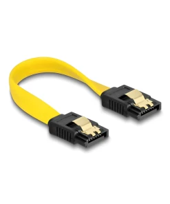 כבל נתונים SATA 6 Gb/s 7 pin צבע צהוב נ/נ DELOCK | 82797 | 4K