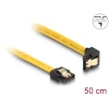 כבל נתונים SATA 6 Gb/s 7 pin צד אחד בזווית 90° למטה צבע צהוב נ/נ DELOCK | 82811 | 4K