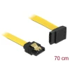 כבל נתונים SATA 6 Gb/s 7 pin צד אחד בזווית 90° למעלה צבע צהוב נ/נ DELOCK | 82812 | 4K