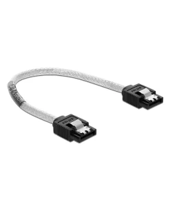 כבל נתונים SATA 6 Gb/s 7 pin שקוף נ/נ DELOCK | 85340 | 4K