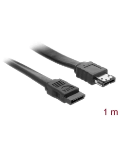 כבל נתונים eSATA 3 Gb/s 7 ל- SATA צבע שחור נ/נ DELOCK | 85810 | 4K