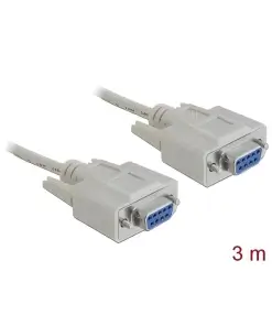 כבל סריאלי מוצלב Serial D-Sub 9 RS-232 Null modem נ/נ DELOCK | 84077 | 4K