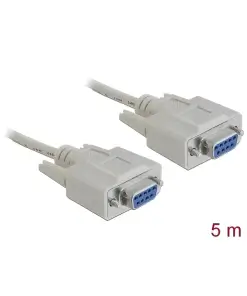 כבל סריאלי מוצלב Serial D-Sub 9 RS-232 Null modem נ/נ DELOCK | 84250 | 4K