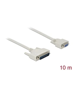 כבל סריאלי תקע Serial D-Sub 25 לשקע D-Sub 9 ז/ז DELOCK | 86877 | 4K