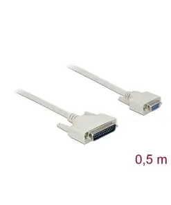 כבל סריאלי תקע Serial D-Sub 25 לשקע D-Sub 9 ז/ז DELOCK | 86909 | 4K