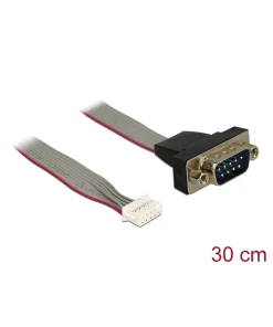 כבל סריאלי תקע Serial D-Sub 9 למחבר 9 פין עבור לוחות Gigabyte ז/ז DELOCK | 89632 | 4K