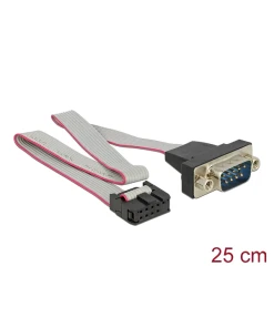 כבל סריאלי תקע Serial D-Sub 9 למחבר 9 פין עם חיווט 1:1 ז/נ DELOCK | 89900 | 4K