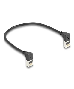 כבל רשת Cat 6A Slim זווית DAWN בשני הצדדים ז/ז DELOCK | 80280