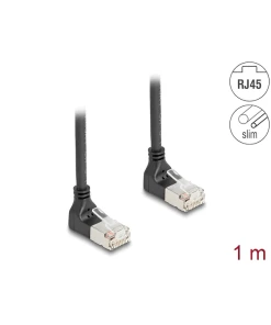 כבל רשת Cat 6A Slim זווית DAWN בשני הצדדים ז/ז DELOCK | 80281