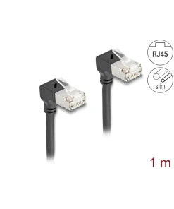 כבל רשת Cat 6A Slim זווית DAWN בשני הצדדים ז/ז DELOCK | 80299