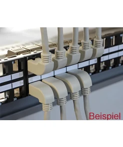 כבל רשת מסוכך RJ45 Cat.6A ז/ז צד אחד בזווית 90° למעלה ז/ז DELOCK | 83644