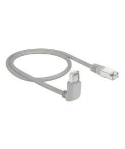 כבל רשת מסוכך RJ45 Cat.6A ז/ז צד אחד בזווית 90° למעלה ז/ז DELOCK | 83644