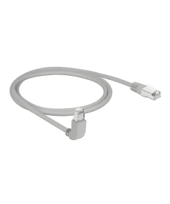 כבל רשת מסוכך RJ45 Cat.6A ז/ז צד אחד בזווית 90° למעלה ז/ז DELOCK | 83645