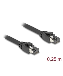 כבל רשת מסוכך RJ45 Cat.8.1 S/FTP GHMT Certified תומך 40Gbps ז/ז DELOCK | 80231