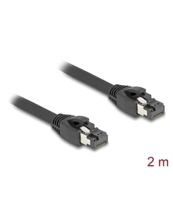 כבל רשת מסוכך RJ45 Cat.8.1 S/FTP GHMT Certified תומך 40Gbps ז/ז DELOCK | 80234