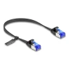 כבל רשת שטוח מסוכך RJ45 Cat.6A U/FTP ז/ז DELOCK | 80174