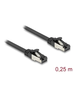 כבל רשת שטוח מסוכך RJ45 Cat.8.1 U/FTP 40Gbps ז/ז DELOCK | 80177