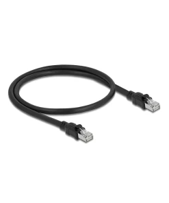 כבל רשת תעשייתי RJ45 Cat.6A F/UTP ז/ז עם ציפוי מתכת פנימי ז/ז DELOCK | 80112