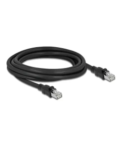 כבל רשת תעשייתי RJ45 Cat.6A F/UTP ז/ז עם ציפוי מתכת פנימי ז/ז DELOCK | 80115